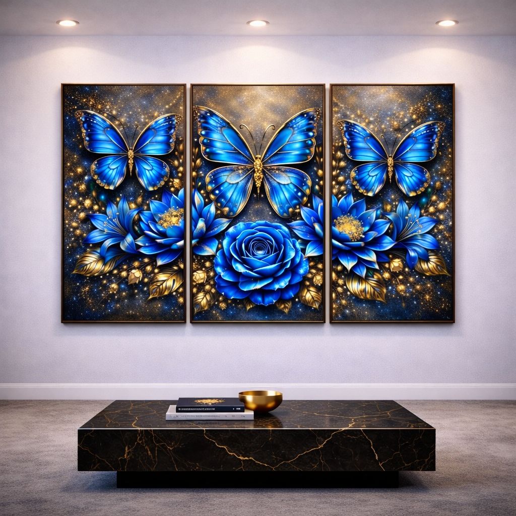 MARIPOSAS FLORAL – MEDIDA 120*70 CM