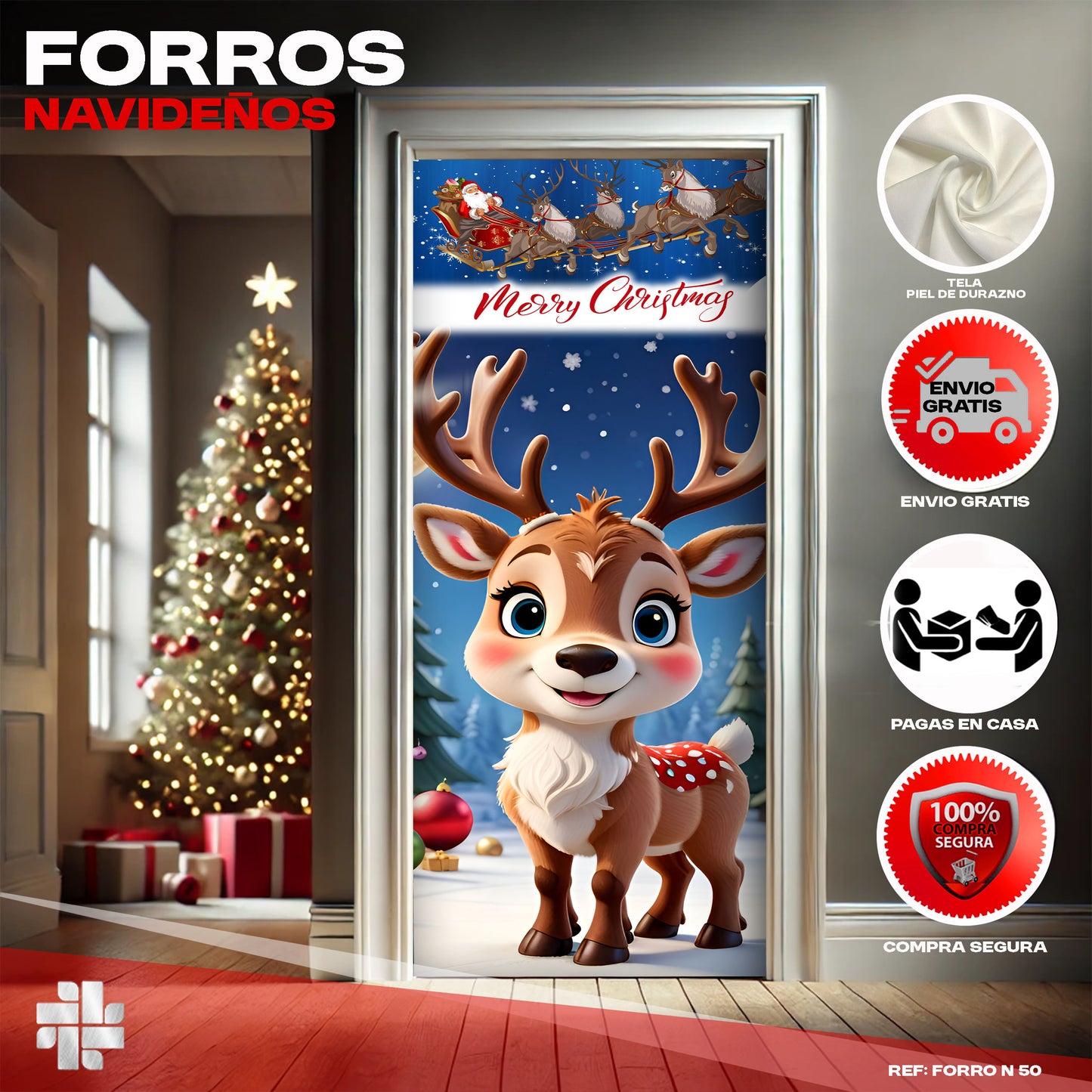 🎄 NUEVOS FORROS NAVIDEÑOS 🎄 N50
