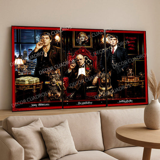 RED MAFIA  - 3 PIEZAS - 120X70CM