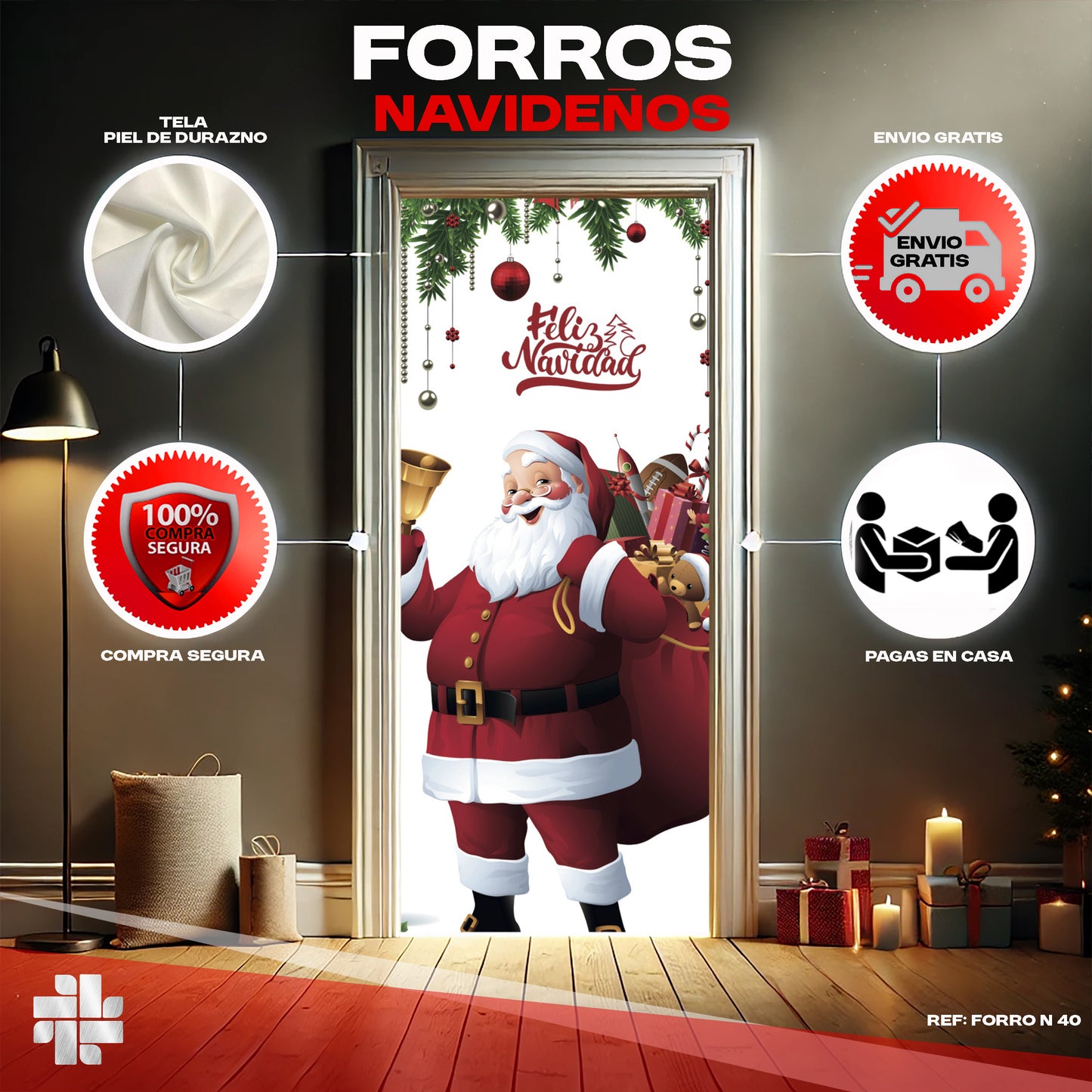 🎄 NUEVOS FORROS NAVIDEÑOS 🎄 N40