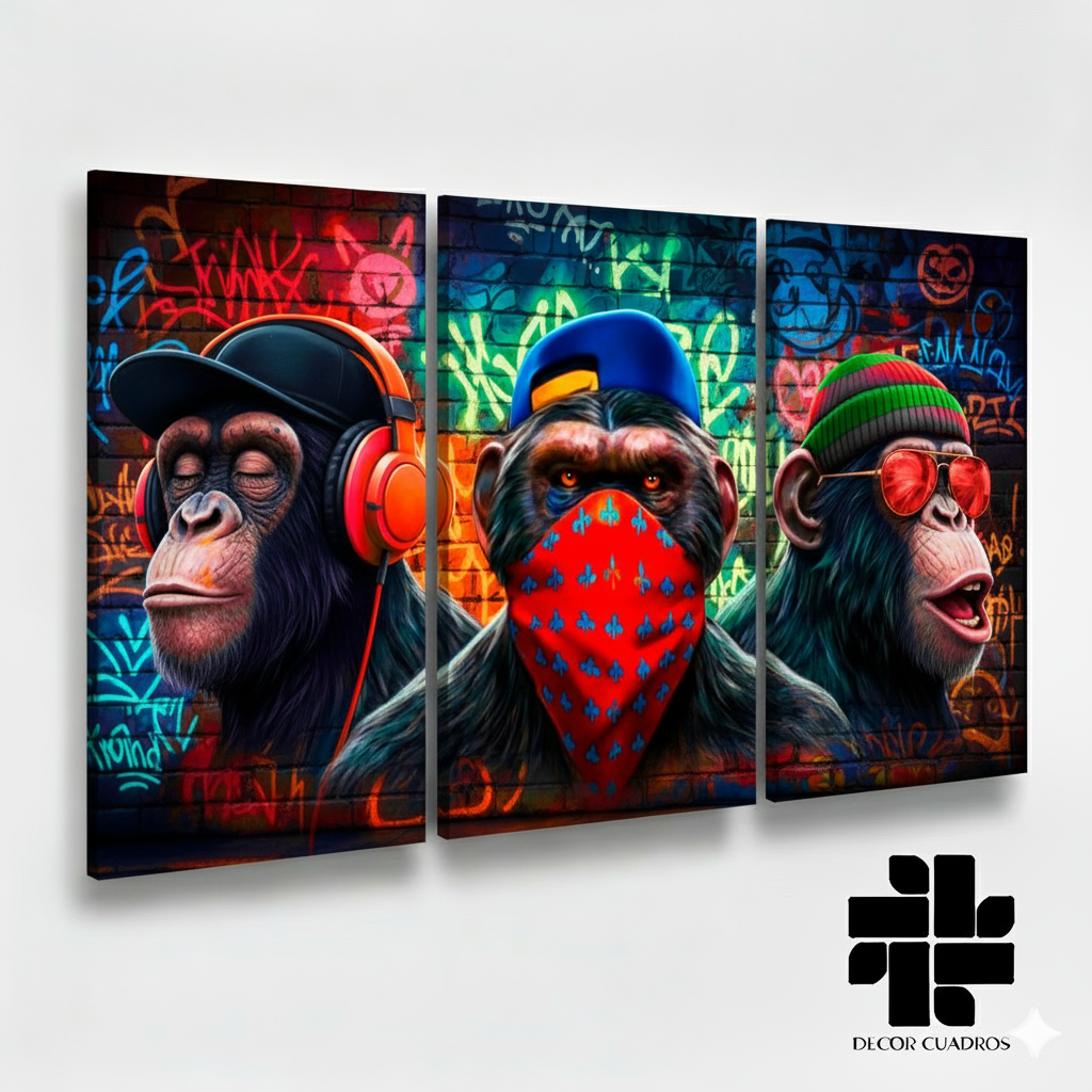 Los Monos Urbanos - 120*70 CM