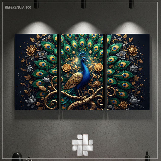 PAVO REAL - 120*70 CM - REF 100