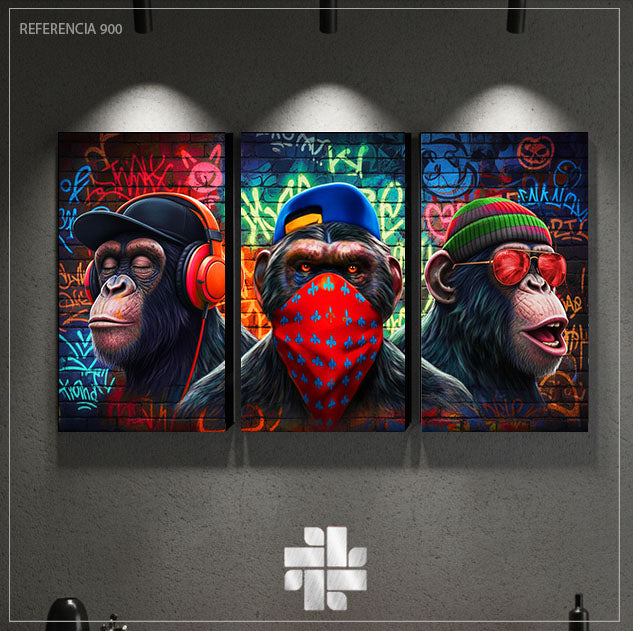 Los Monos Urbanos - 120*70 CM